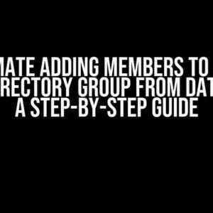 Automate adding members to Azure Active Directory Group from Databricks: A Step-by-Step Guide